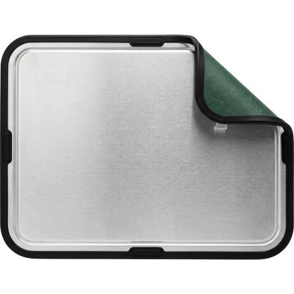 Zoora Dual-Surface Cutting Board 40 x 28 cm Steel Green - Product view