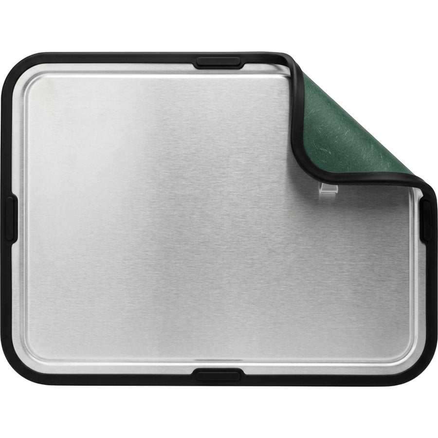 Zoora Dual-Surface Cutting Board 40 x 28 cm Steel Green